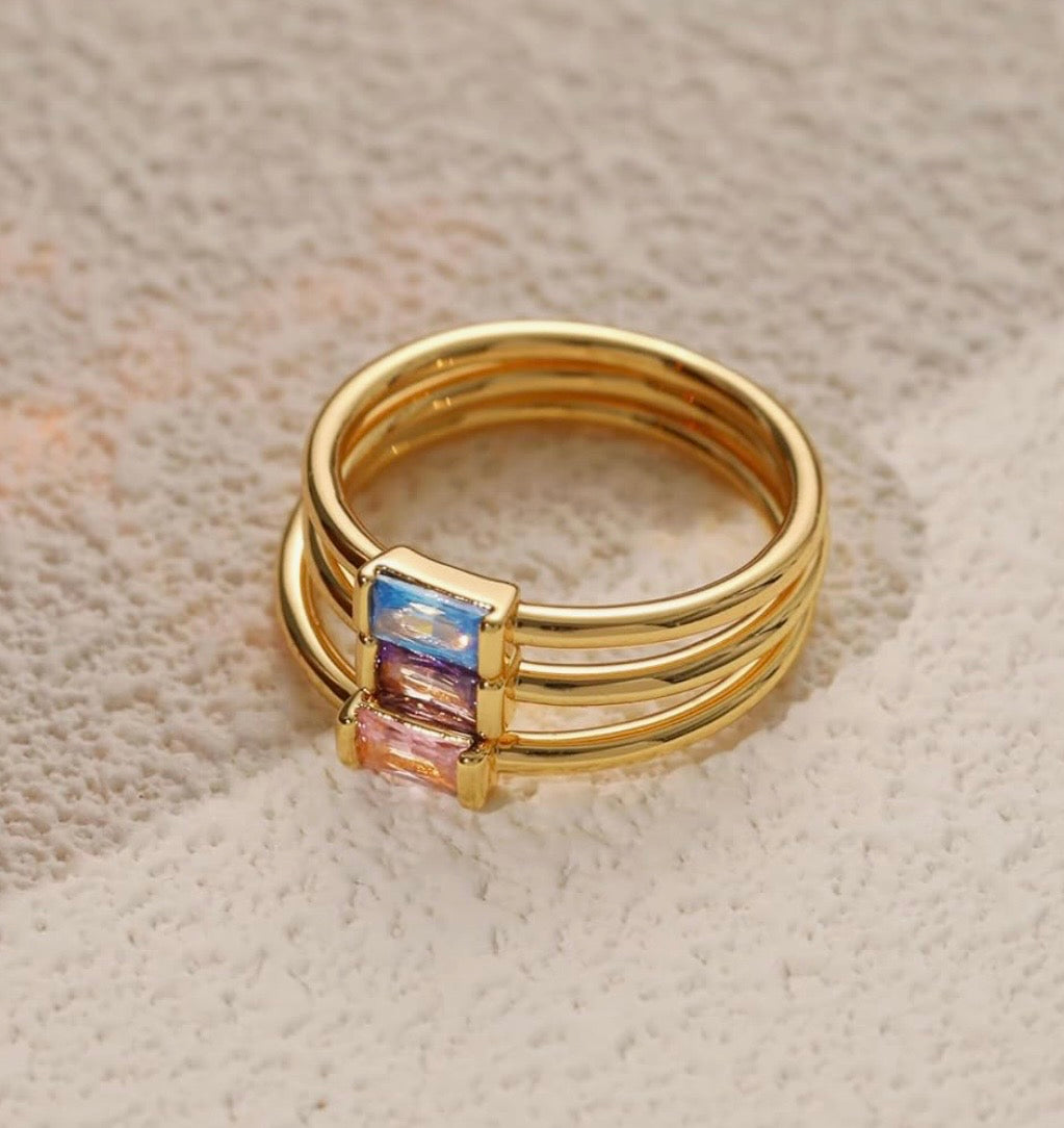 Celestial Birthstone Ring