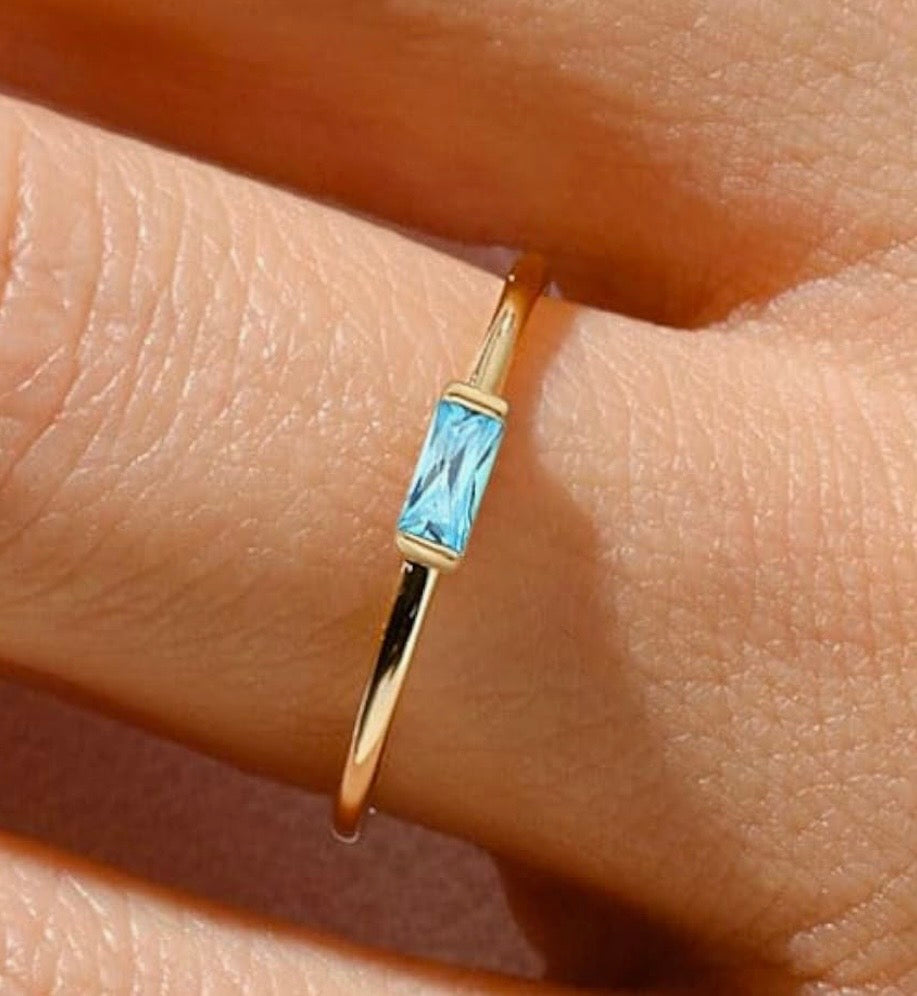 Celestial Birthstone Ring