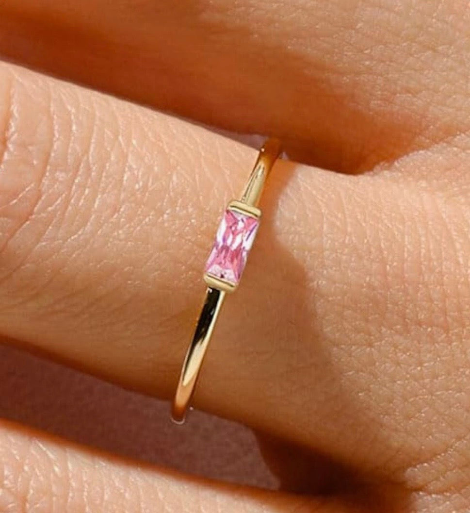 Celestial Birthstone Ring