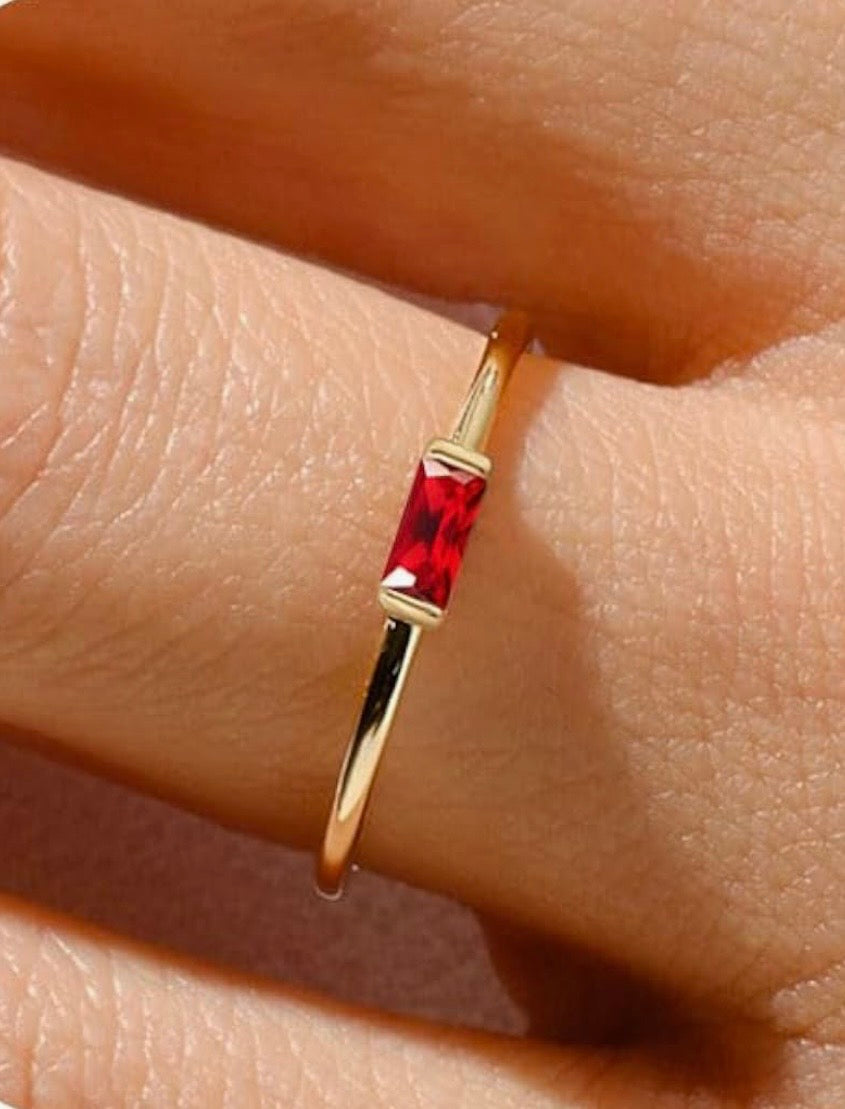 Celestial Birthstone Ring