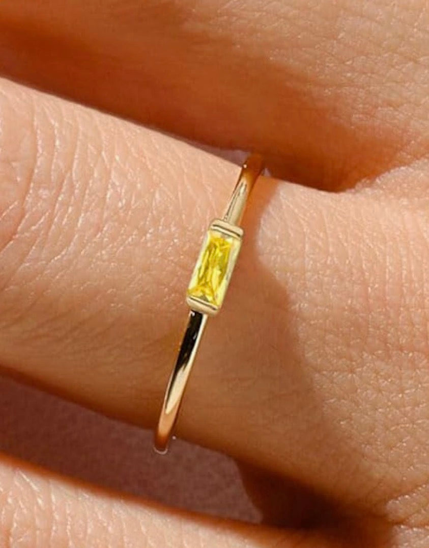 Celestial Birthstone Ring