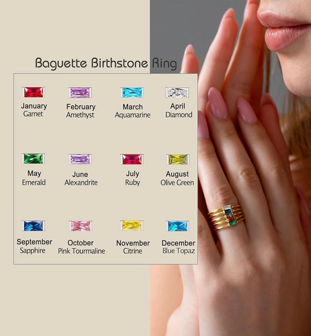 Celestial Birthstone Ring