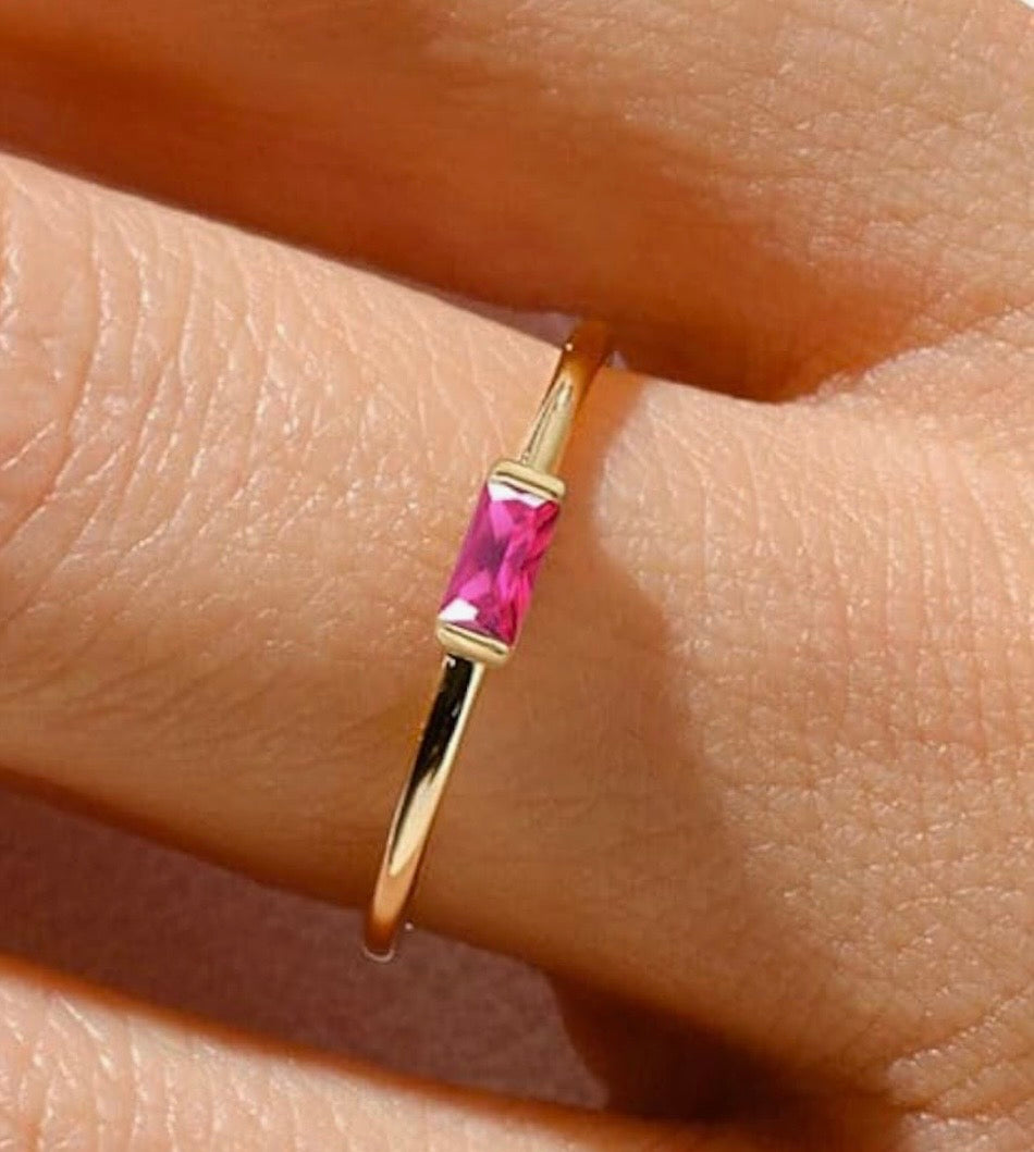 Celestial Birthstone Ring