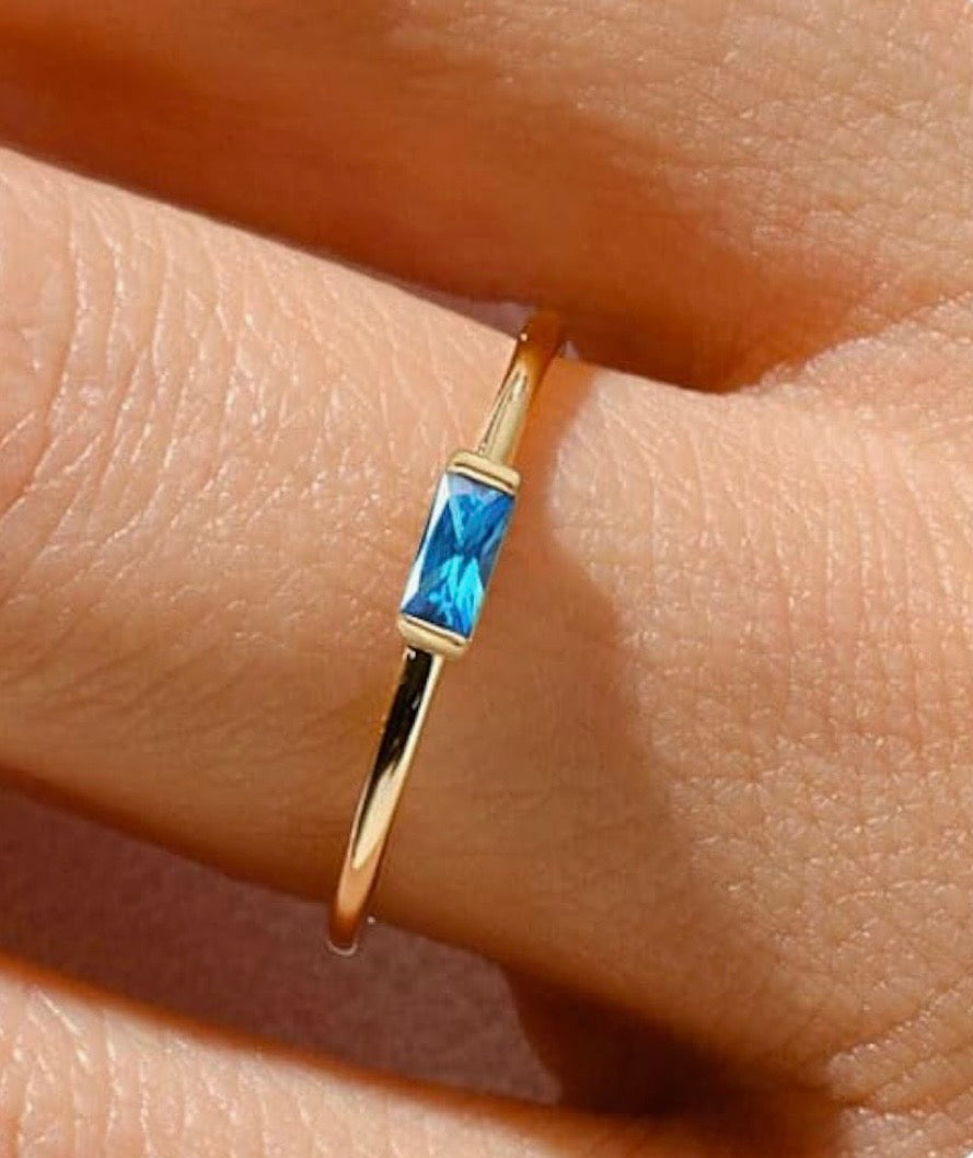Celestial Birthstone Ring