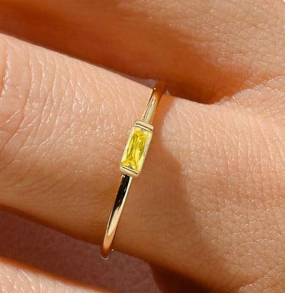 Celestial Birthstone Ring