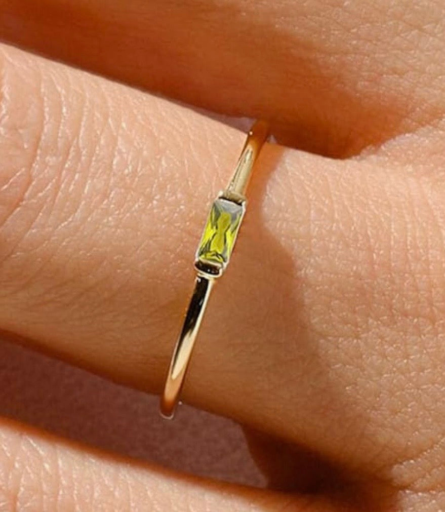 Celestial Birthstone Ring